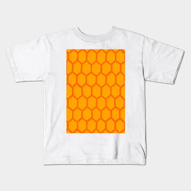 Honeycomb Kids T-Shirt by GanethLey